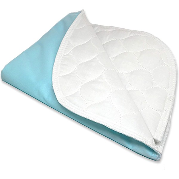 RMS Ultra Soft 4-Layer Washable and Reusable Incontinence Bed Pad - Waterproof Bed Pads, 34"X54" with Four Handles