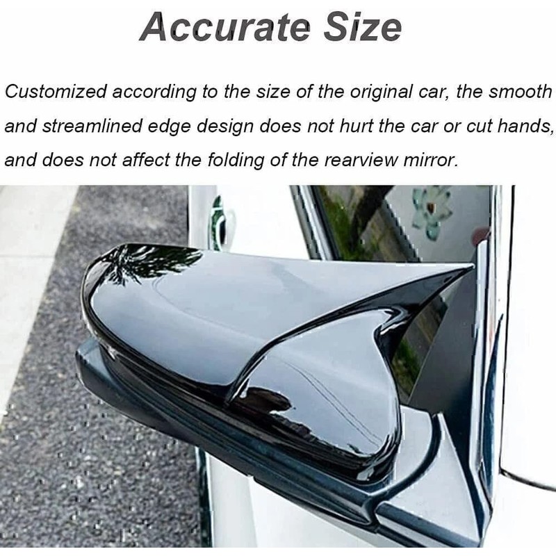 FUZIDDN Side Mirror Covers Replacement for Toyota Camry 2018-2025, OEM-Style
