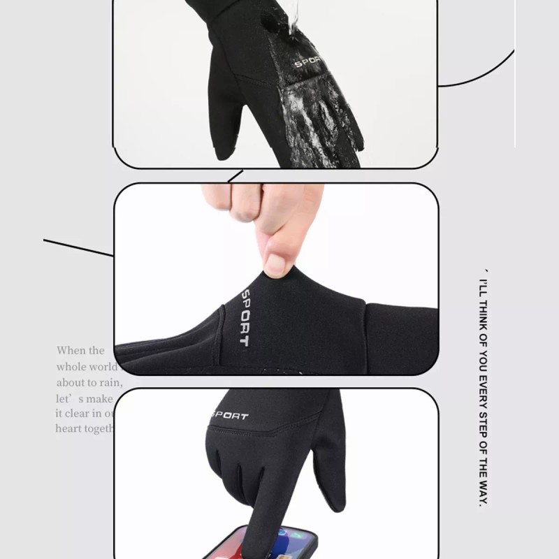 THE9SHOP Guantes Tacticos Neopreno, Resistentes Agua Touchscreen Moto