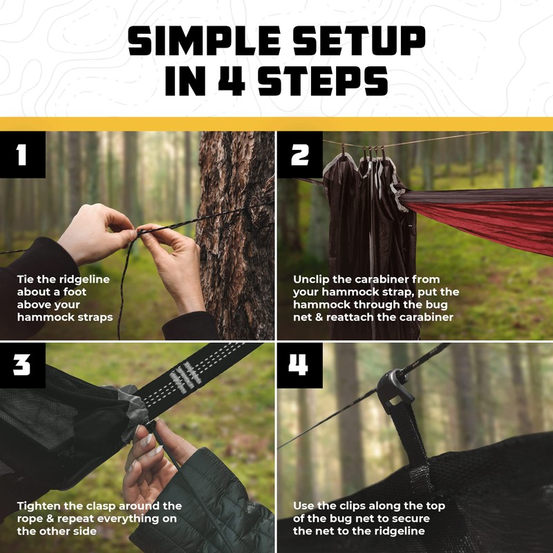 Wise Owl Outfitters Hammock Bug Net – Mosquito Net for