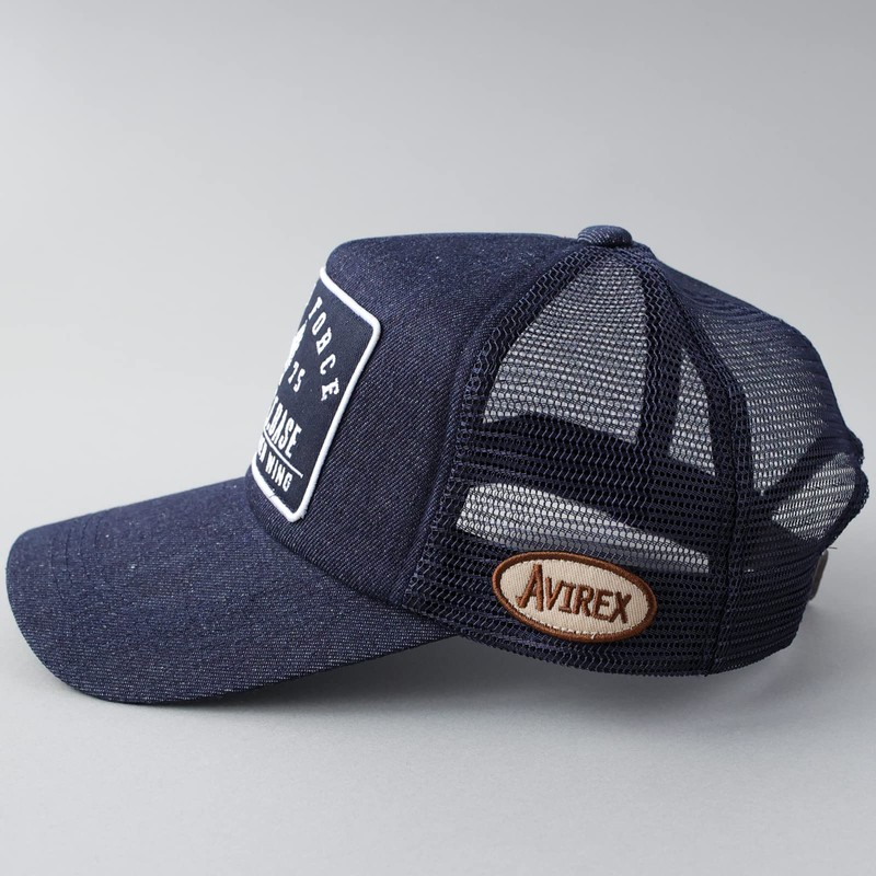 Avilex U.S Navy Military Patch 6 Panel Mesh Cap, Hat,