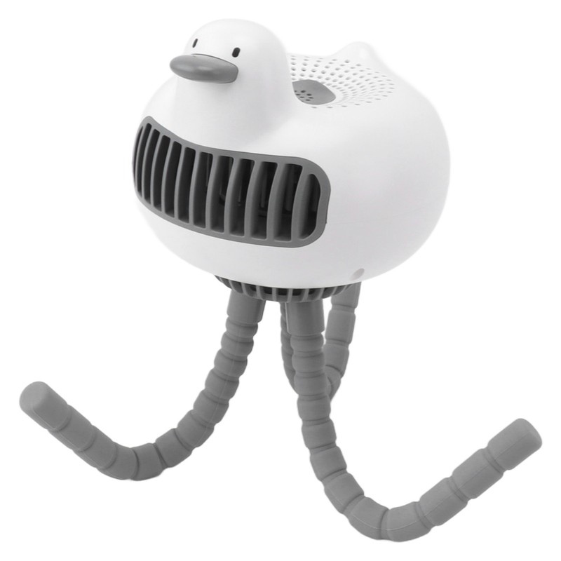 Portable Stroller Fan Low Noise Duck Shape Cute 2 Power