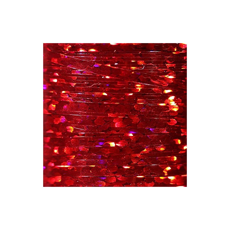 Veevus Holographic Tinsel Medium Red