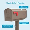 Architectural Mailboxes Newbury™ Rust-Proof Plastic Post Mounted Mail Box for
