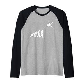Evolution Freestyle Freeride Ski Raglan Baseball Tee