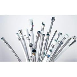 Flexible TAP Connector 1/2" BSP X 1/2" BSP Elbow Lengths (300MM-500MM) (Flexi Size = 150 MM)