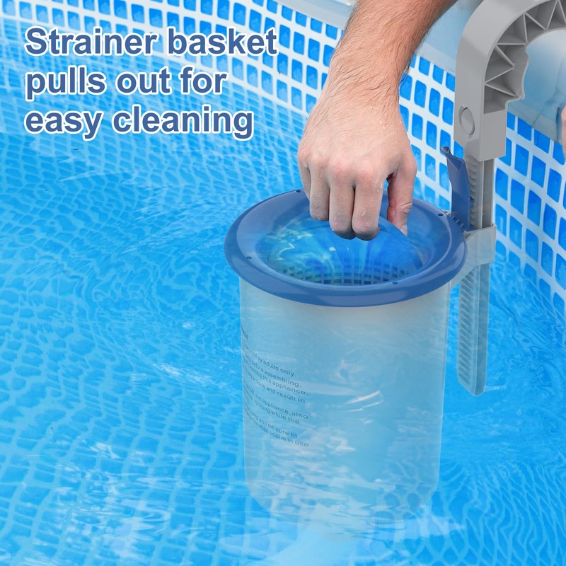 Sepetrel Above Ground Pool Surface Skimmer, Wall Mount Pool Maintenance