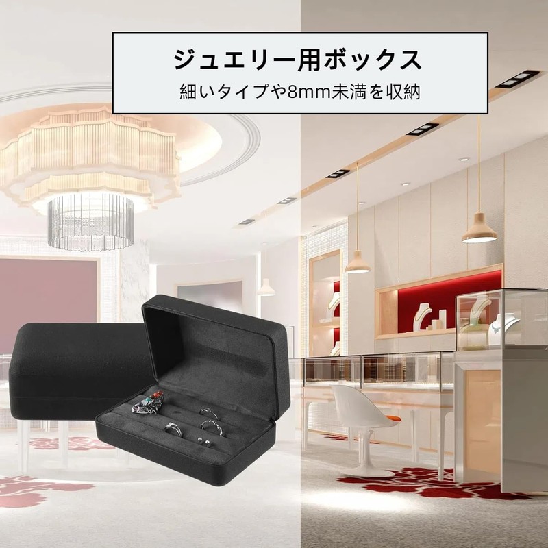 VOCOSTE Multi Ring Box Jewelry Storage Display Stand Ring Organizer