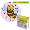 TimeTEX Commendation Stickers "Bee" in Dispenser Box - 500 Pieces