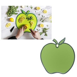 Green Apple Non Slip Chopping Board -Hygienic Cutting Board, Chopping Mat, Food Preparation Mat, Easy Prep & Serve 31 x 28cm (Green Apple Board)