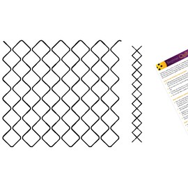 Quilting Creations Stencils for Machine and Hand Quilting - 2 Quilting Stencils for Background, Border Patterns | Mock Crosshatch, Cross Hatch Border Plastic Quilt Stencil Set with Guide