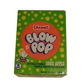 Charms Sour Apple Blow Pops (Blo Pops) Lollipops