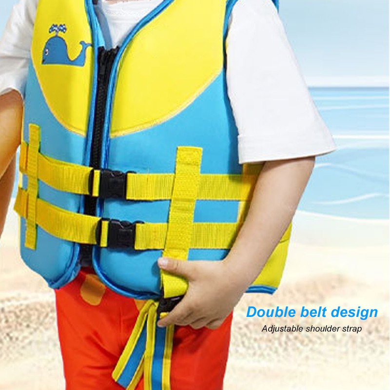 Kids Buoyancy Vest Adjustable Double Belt Design Safe Children Floating