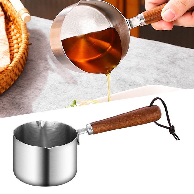 Milk Pot Stove Top Stainless Steel Boiler Sauce Pan Portable