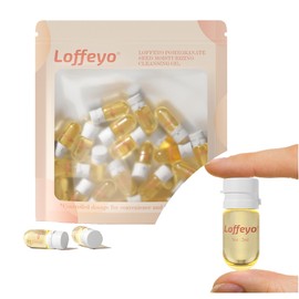 Loffeyo Travel Pomegranate Seed Moisturizing Cleansing Oil Makeup Remover, 20 Individually Mini Size Packaged Units, Travel Essential & Controlled Dosage