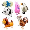 6 Pcs Walking Animal Balloons, Cute Walking Panda Polar Bear