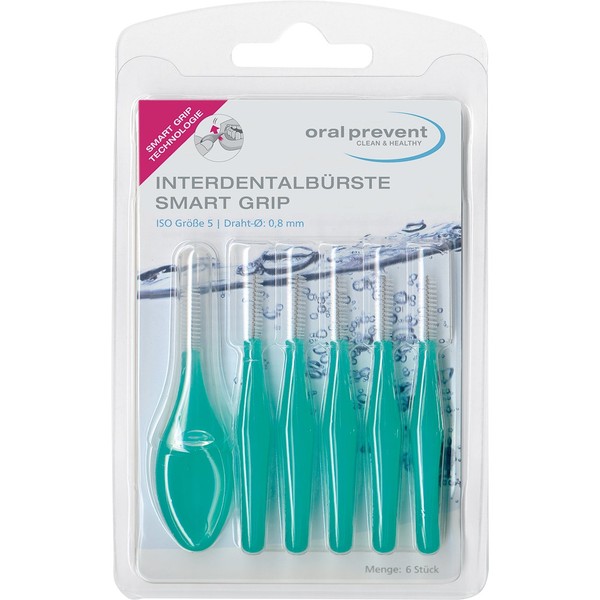 Oral Prevent Interdental Brushes Smart Grip 0.80 mm Green Pack