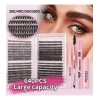 Kit De Extensión De Pestañas Diy Grupos Accesorios 640pcs