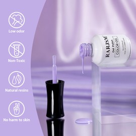 RARJSM Light Purple Gel Nail Polish Pastel Purple Gel Polish 1PCS 15ML Lavender GelNailPolish Soak off U V Curing Required Nail Art Starter Manicure Salon DIY at Home
