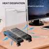 Hovadova Adjustable Mobile CPU Stand, Ventilated Computer Tower Stand with