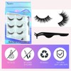 5 Pairs Reusable Self Adhesive Eyelashes, No Glue Eyelashes and