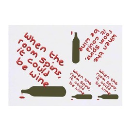 4 x 'Too Much Wine' Temporary Tattoos - Water Resistant, Skin-Safe, Non-Toxic Transfers, Mixed Sizes (TO00079532)