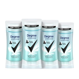 Degree UltraClear Black + White Antiperspirant Deodorant 2.6 oz, 4 count
