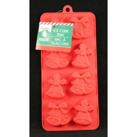 Christmas Bells Novelty Ice Cube - Ice Mold Tray - 8 Mold Tray - Christmas House