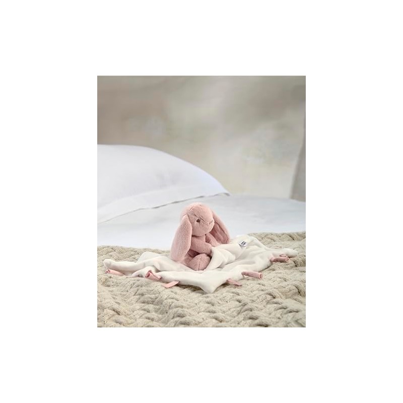 Mamas & Papas Baby/Toddler Super Soft Comforter, Pink Bunny