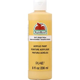 Pintura acrílica Apple Barrel en varios colores (8 onzas), 20471 amarillo brillante - Paquete de 1