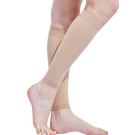 Compression Socks, Elastic Stockings, Supervised by a Repetitive Master, Pressure 0.6 - 0.8 inches (15 - 21 mm) Hg Graduated Compression for Standing Work, Office, Airplanes, 2 Colors, 5 Sizes, beige