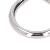 120Pcs Metal D Rings Seamless Interface Strong Load Bearing Gold