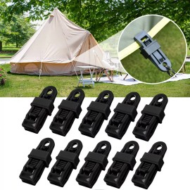 Unbranded 10 PCS Plastic Clips Adjustable Heavy Duty Lock Grip for Tarp & Shade Cloth