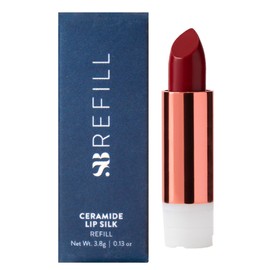 SOSHE Beauty - Ceramide Lip Silk Refill | Sheer Hydrating, Silky, Buildable Lipstick | Ceramides, Vitamin E, Shea Butter | Cruelty-Free, Certified Plastic Negative (Wine Stained - Cool Cherry, REFILL)