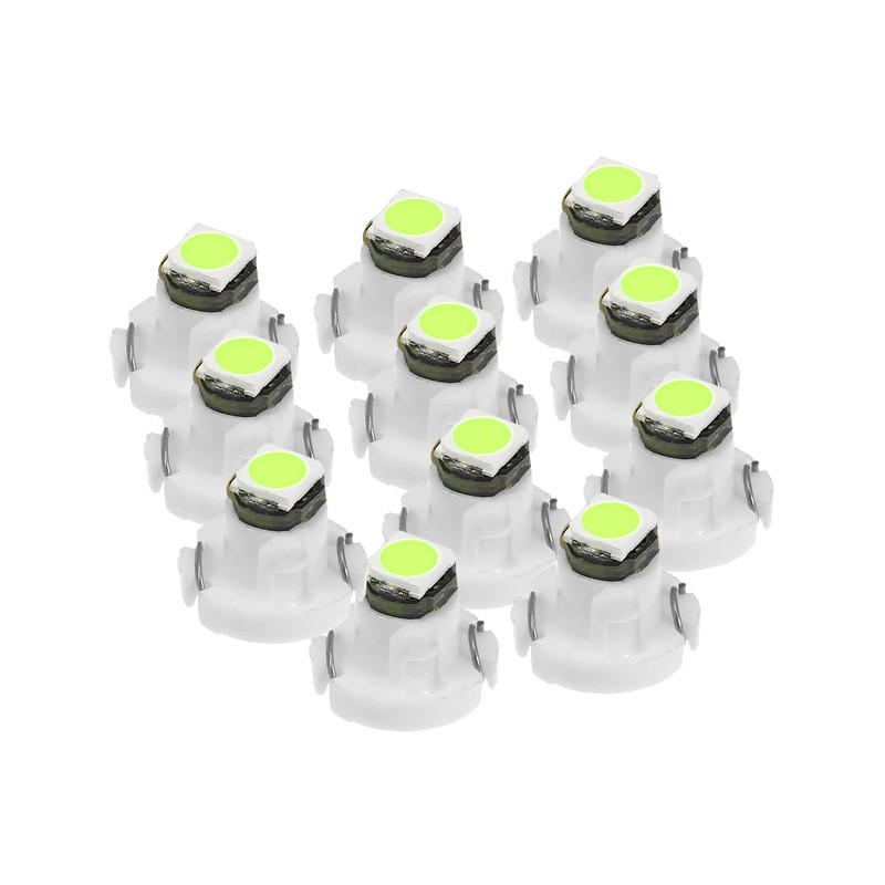 X AUTOHAUX 10 Pcs Green T3 3030 LED Interior Instrument