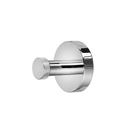 Croydex Chrome Modern Bath Robe Hook - Flexi-Fix Towel Holder, Knightsbridge Collection, Bathroom Accessories, Durable Zinc Alloy Construction, Universal 'X' Plate, Includes All Fixings