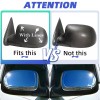 ANNX 2PCS For 1999-2006 Chevy Silverado GMC Sierra Real Carbon