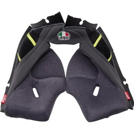 AGV Pista GP RR Helmet Cheek Pads Gray/Yellow XXL
