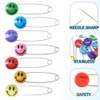 Ruidee 30 Pcs Diaper Pins Cute Smile Face Nappy Pins