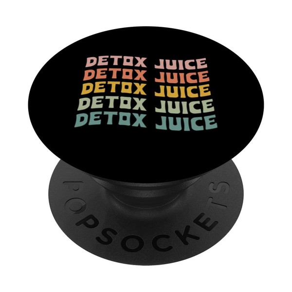 Detox Juice Typeset Entgiftendes Reinigungsprogramm für Bekleidung PopSockets mit austauschbarem