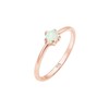 Elli Basic Geo Women's Ring with Synthetic Opal in 925