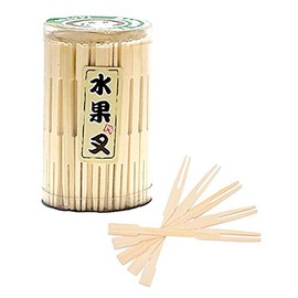 Mini Appetizer Forks Natural Bamboo Fruit Appetizers Fork Skewers, Pack of 144