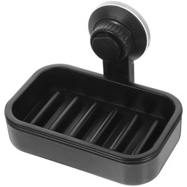 Cabilock Wall Soap Holder Soap Dish for Shower Rail Black Sponge Drain Holder Soap Holder Shower Leaking Soap Saver Soap Dish Shower Box Soap Scrubber Suction Cup Decline