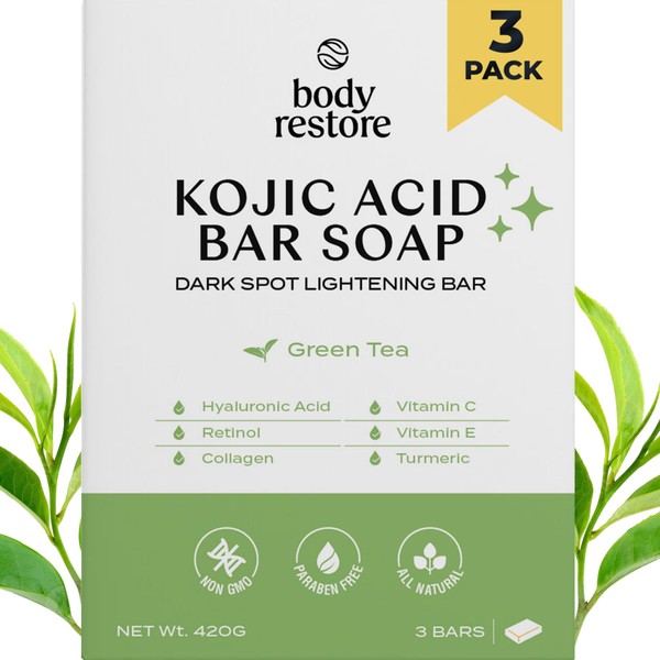 Kojic Acid Soap (3 pack) - Green Tea