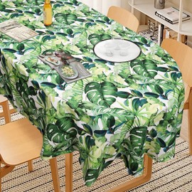 AEHISDHIE Printed Oval Tablecloth, Waterproof Oval Tablecloth, 60x102 inches Kitchen Dining Room Party Farmhouse Table Cover, Wrinkle Resistant and Waterproof Table Decoration