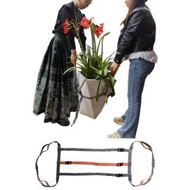 Potted Plant Mover and Lifting Straps for Garden, Landscaping Lifting Straps, Move Heavy Garden Objects:Garden Flower Pots, Planters, Trees, Rocks, Gray,Fit 10 to 24 inch Pots. Brand: Storbuffs