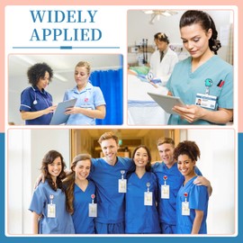 Ychelhr 8 Pack Nurse Badge Reels, Medical Badge Reels Retractable Cute Nursing ID Badge Reels Funny Badge Reels for Nurses Doctor Medical Health Hospital Office Worker Gifts