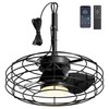 Coolbull Outdoor Ceiling Fans with Light for Patios, 20'' Wet