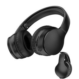 XPOWER X50 Audífonos Diadema Bluetooth, Súper Cómodos, hasta 12 Horas De Uso, Sonido Cristalino, Conexión a 2 Dispositivos, Asistente de Voz, Micrófono Incorporado (Garantía 1 año) (Negro)