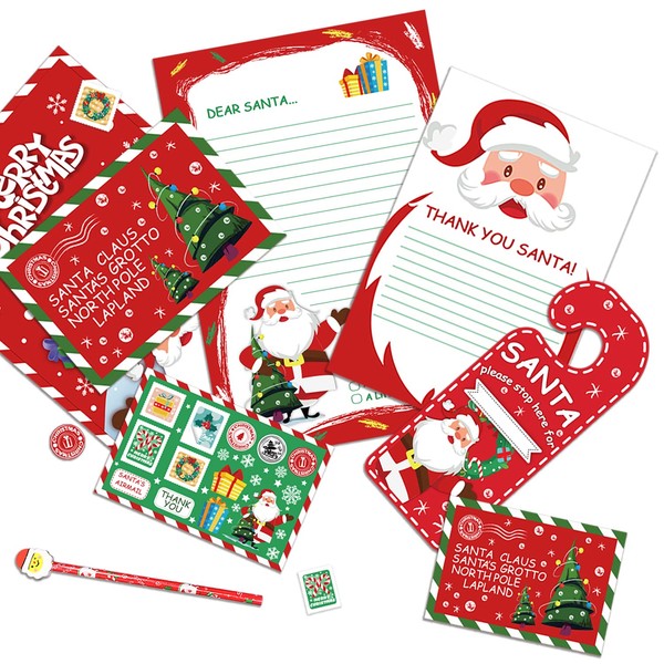VEYLIN Letter to Santa Kit, 7PCS Letter to Santa Includes